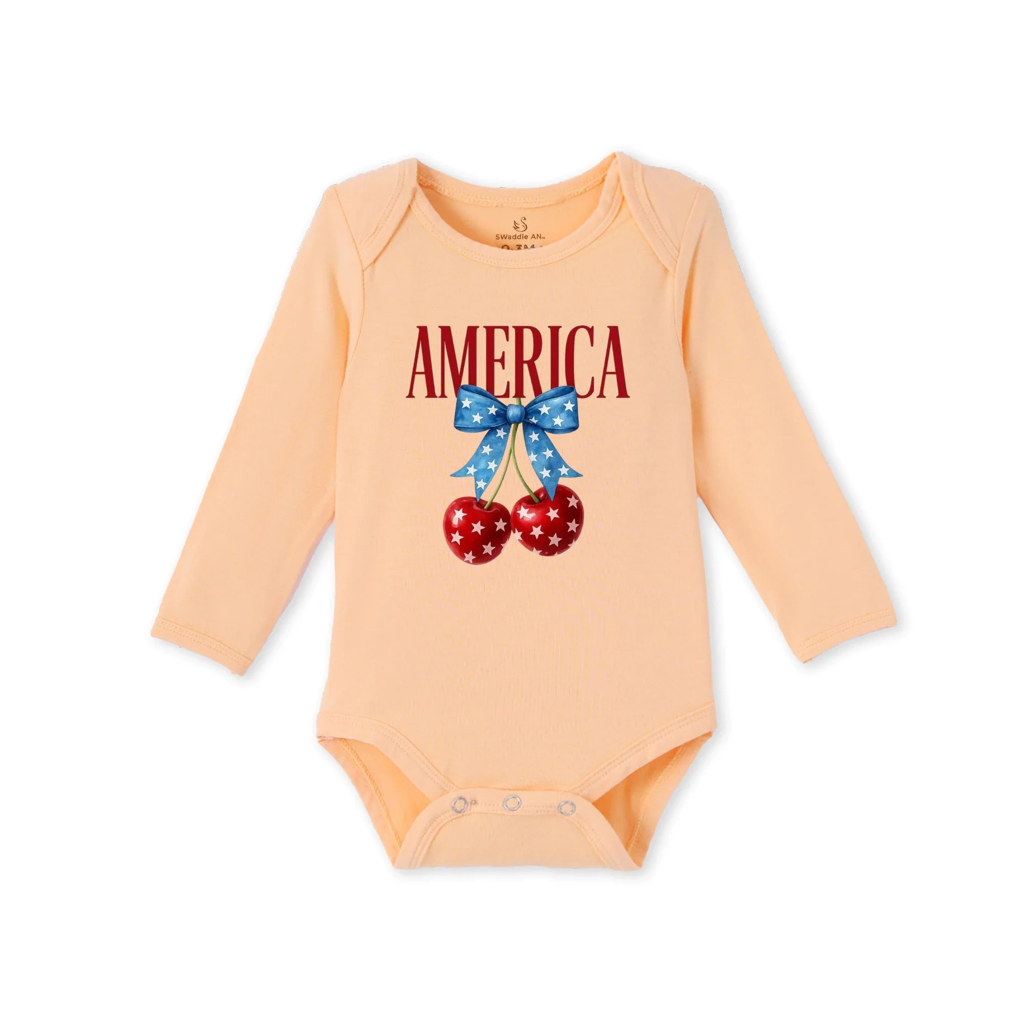 American Cherry Bamboo Baby Onesie