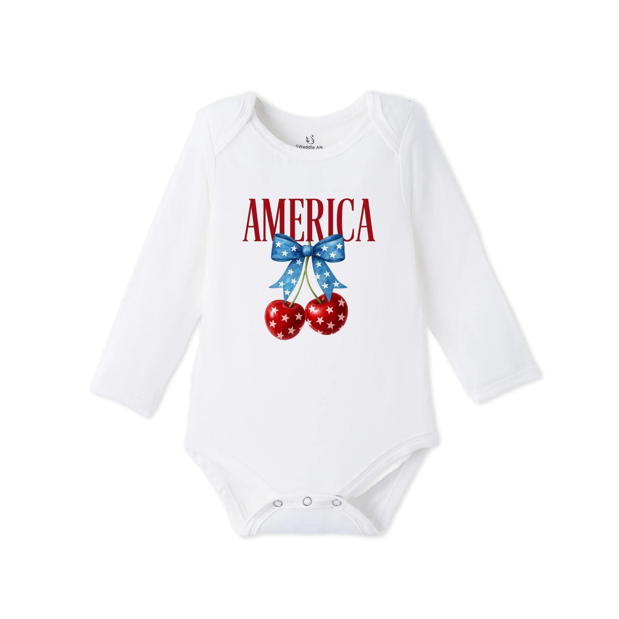 American Cherry Bamboo Baby Onesie