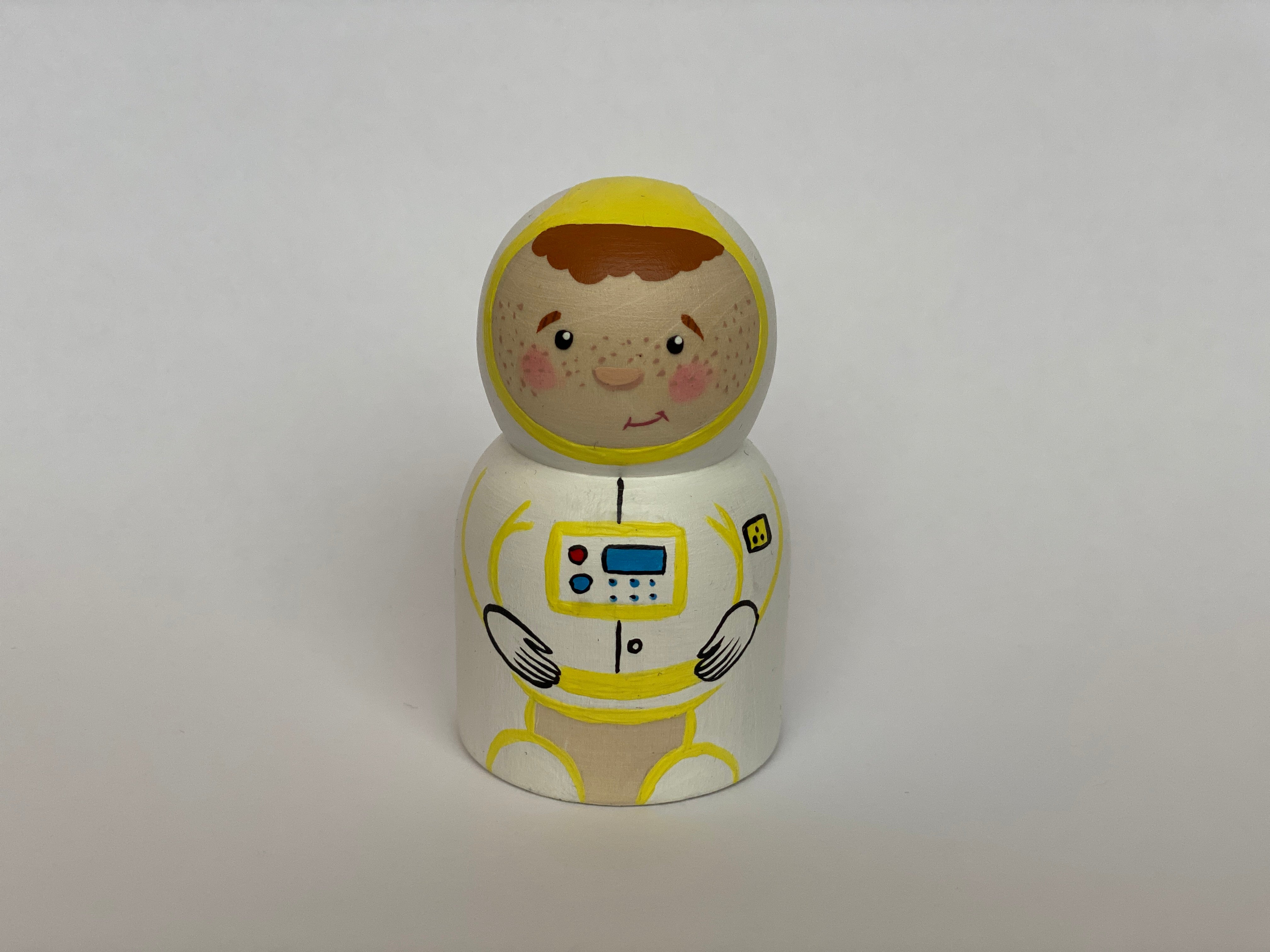 Handmade Wooden Rocket Astronaut