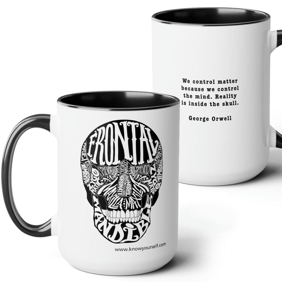 Anatomy Mug Set - Skull, Hand, Brain, Heart - Black