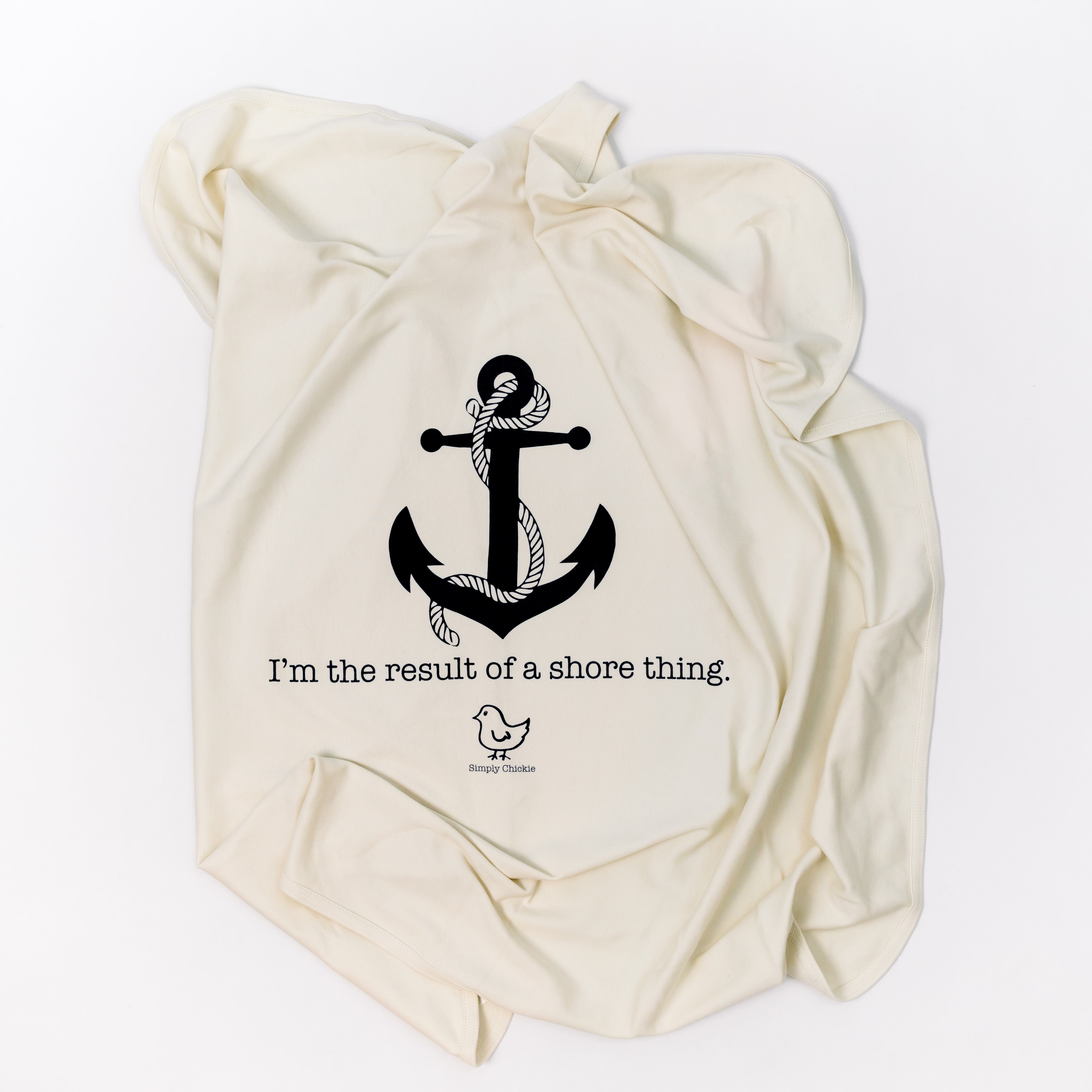 Shore Thing Nautical Anchor Baby Blanket