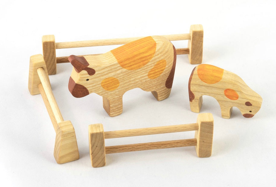 Wooden Animal Fence For Pretend Play