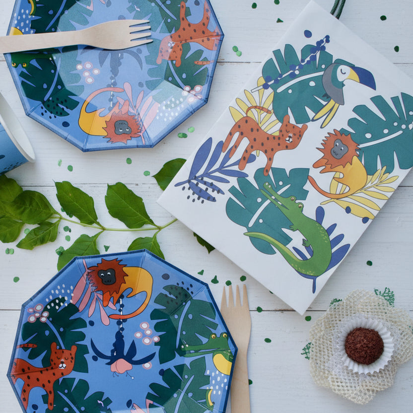 Tropical Animals Party Bags (set Of 8)