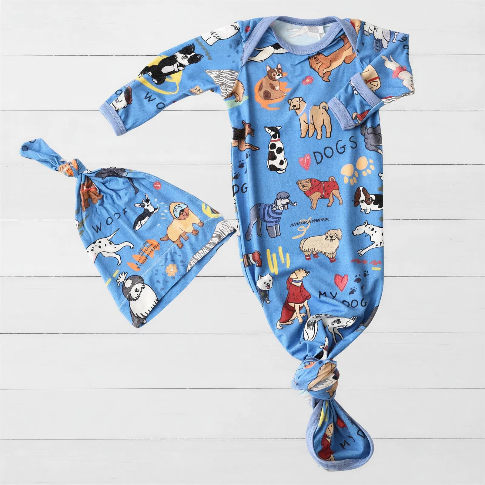 Puppy Pals Blue Gown & Hat