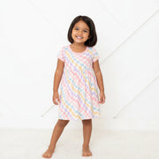 Pastel Checks Dress