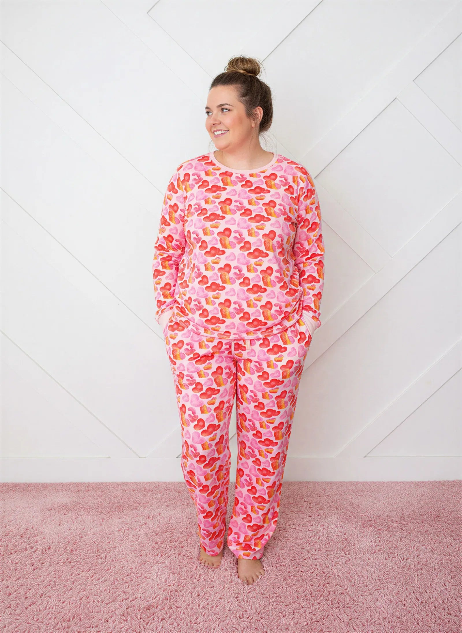 Love Hearts Women's Pajama Set
