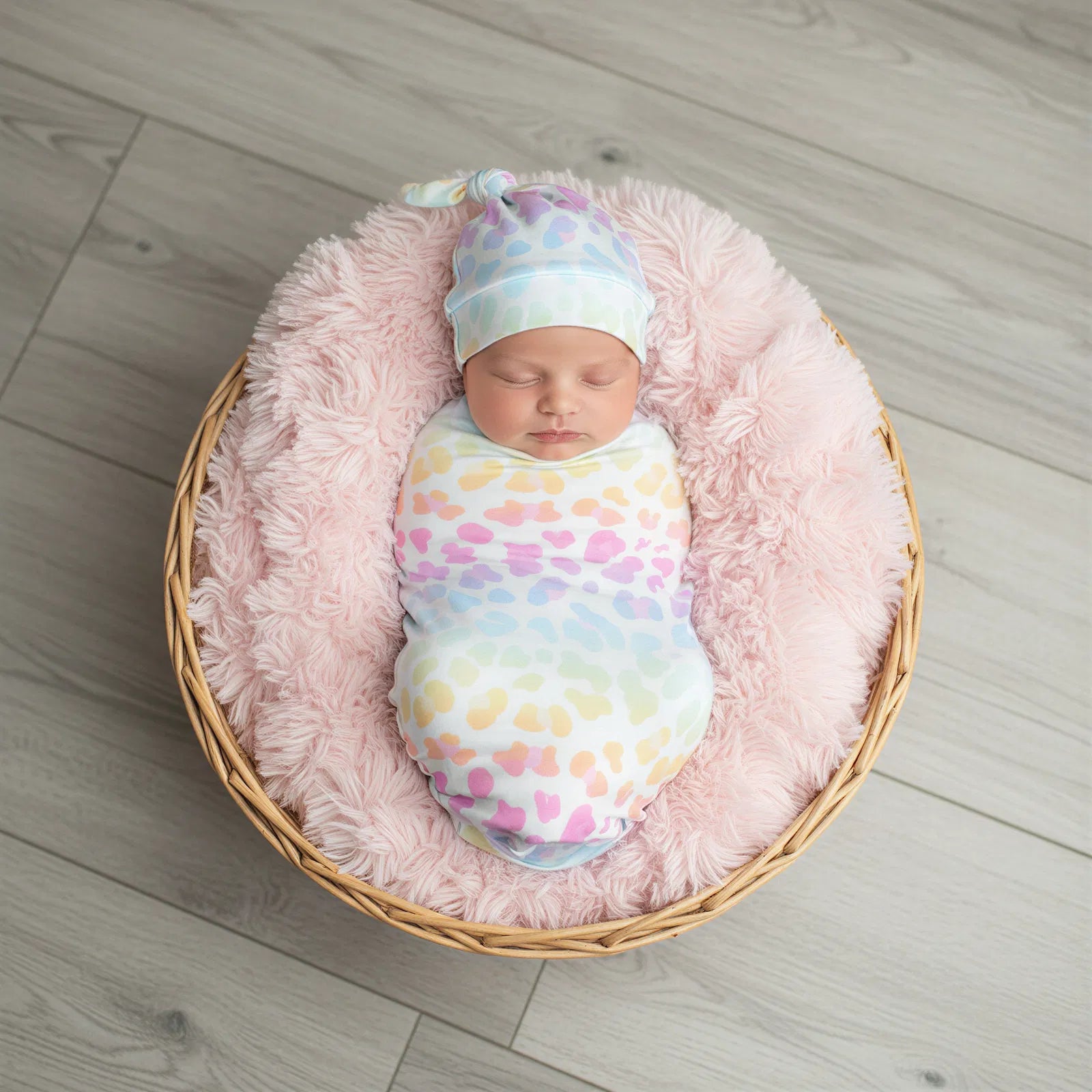 Rainbow Leopard Swaddle