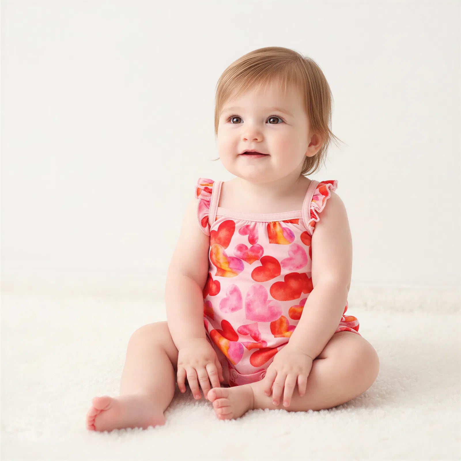 Love Hearts Bubble Romper
