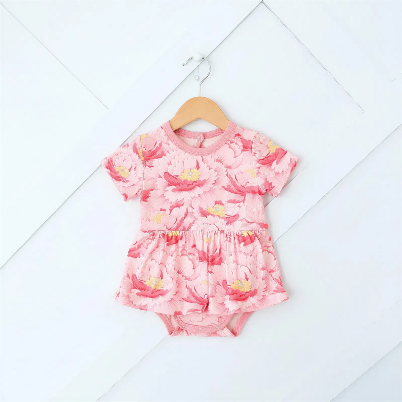 Blush Dreams Floral Bodysuit Dress