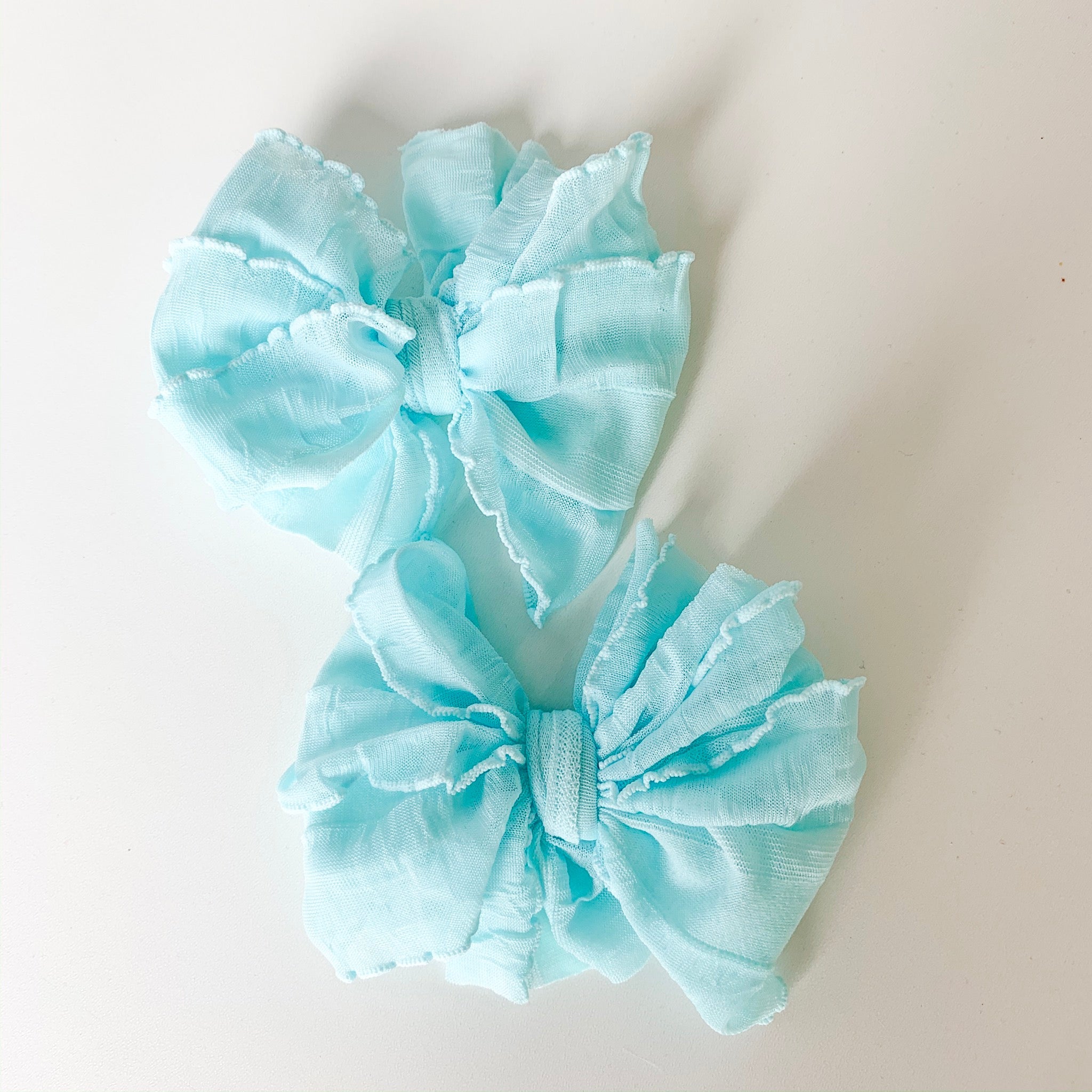 Aqua | Ruffled Hair Clip