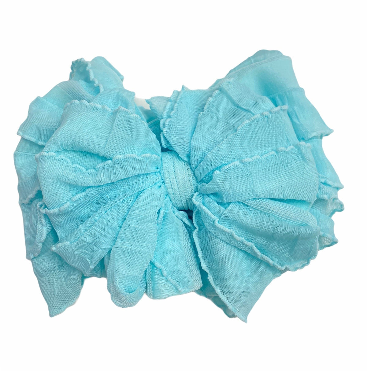 Aqua | Signature Ruffled Baby Headband