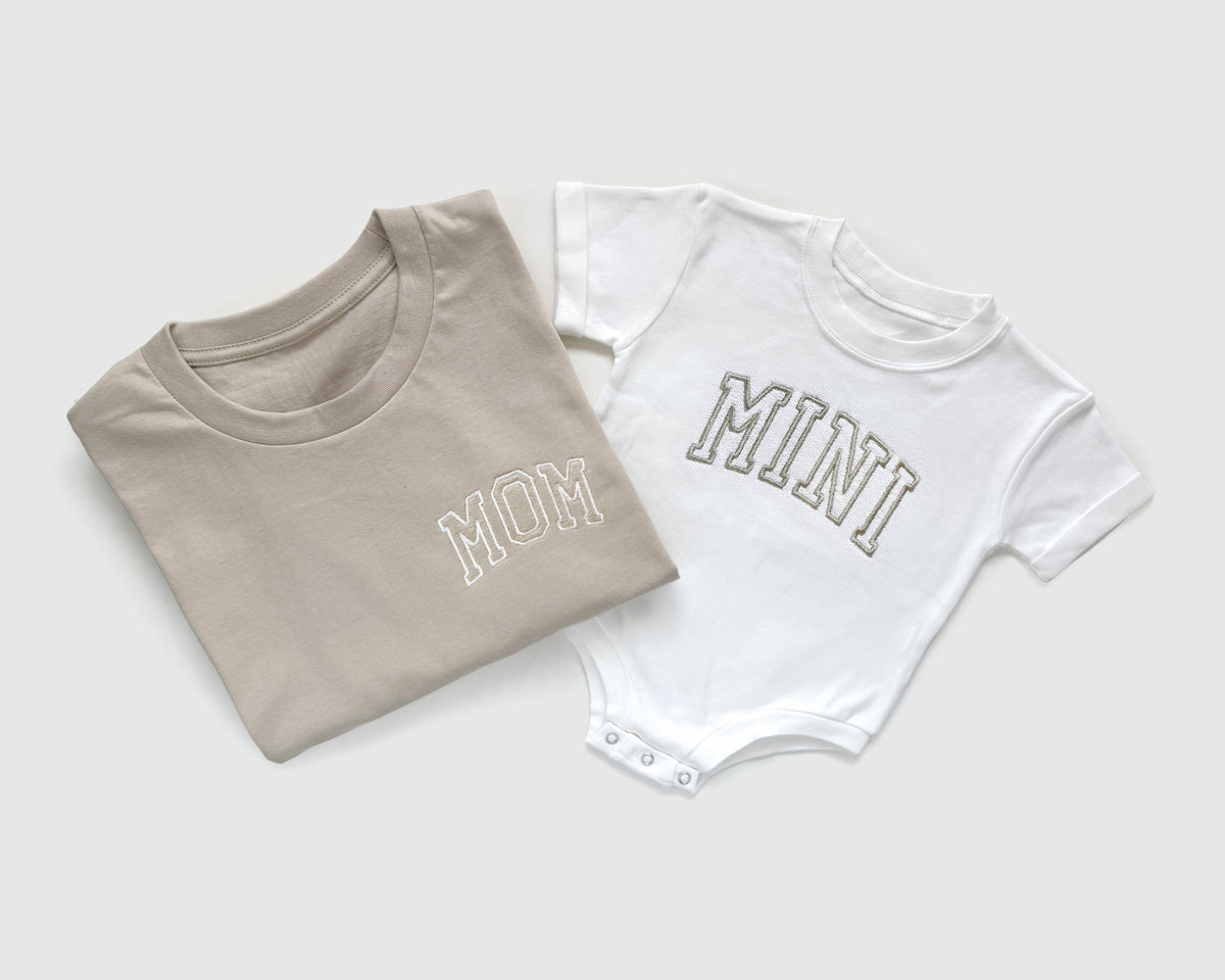 Personalized Embroidered Family Shirts | Mom, Dad & Mini Matching Shirts