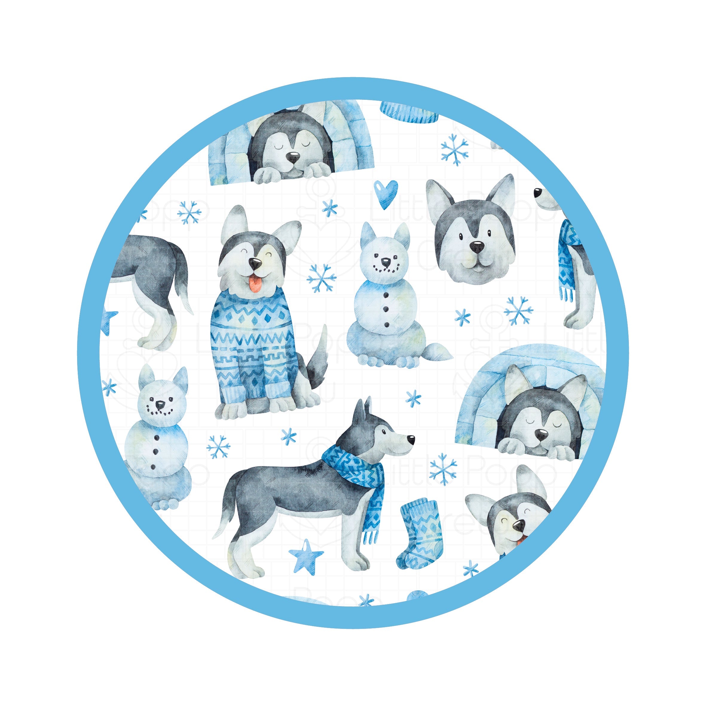 Arctic Huskies | Bamboo Zipper Pajamas