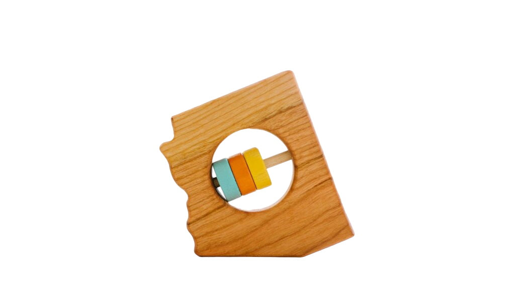 Arizona State Wooden Baby Rattle™