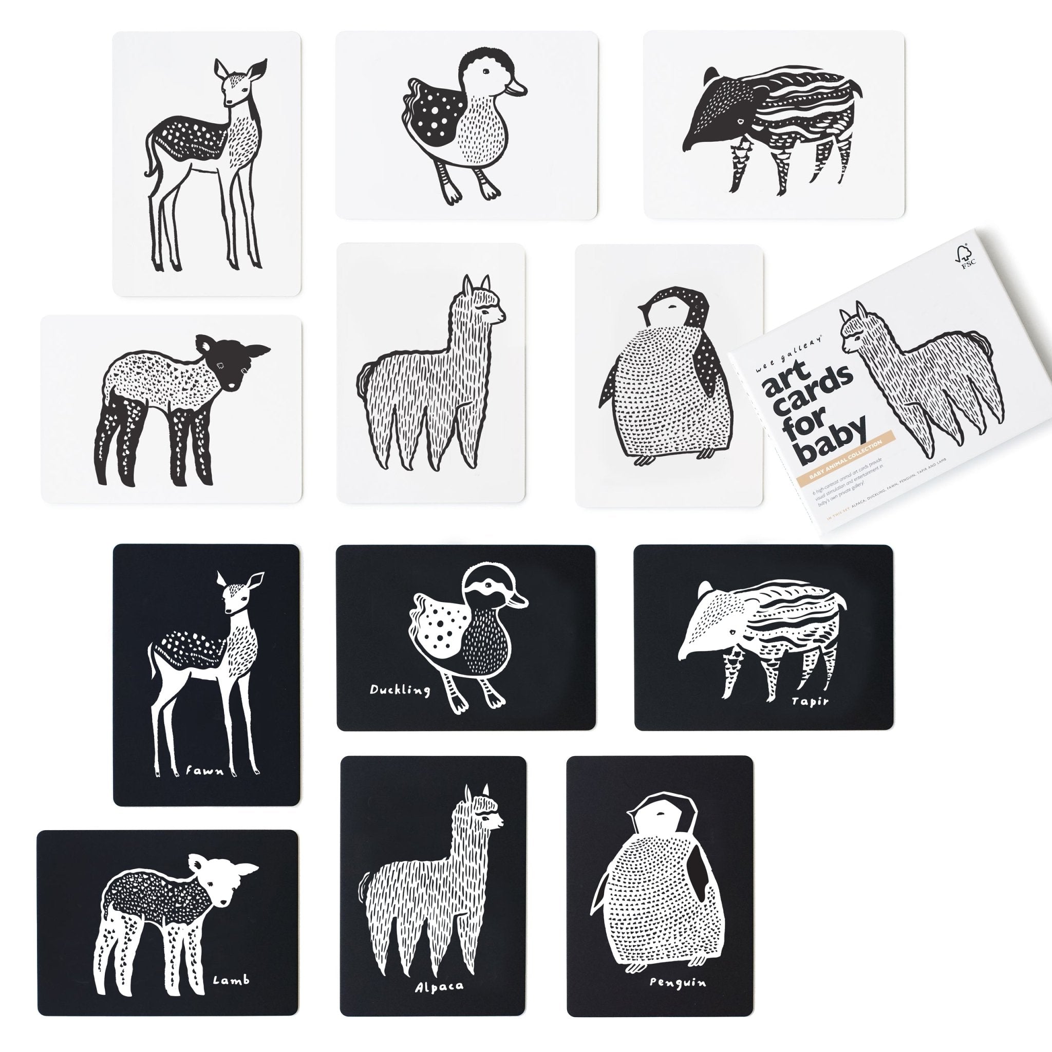 Art Cards For Baby - Baby Animals Collection