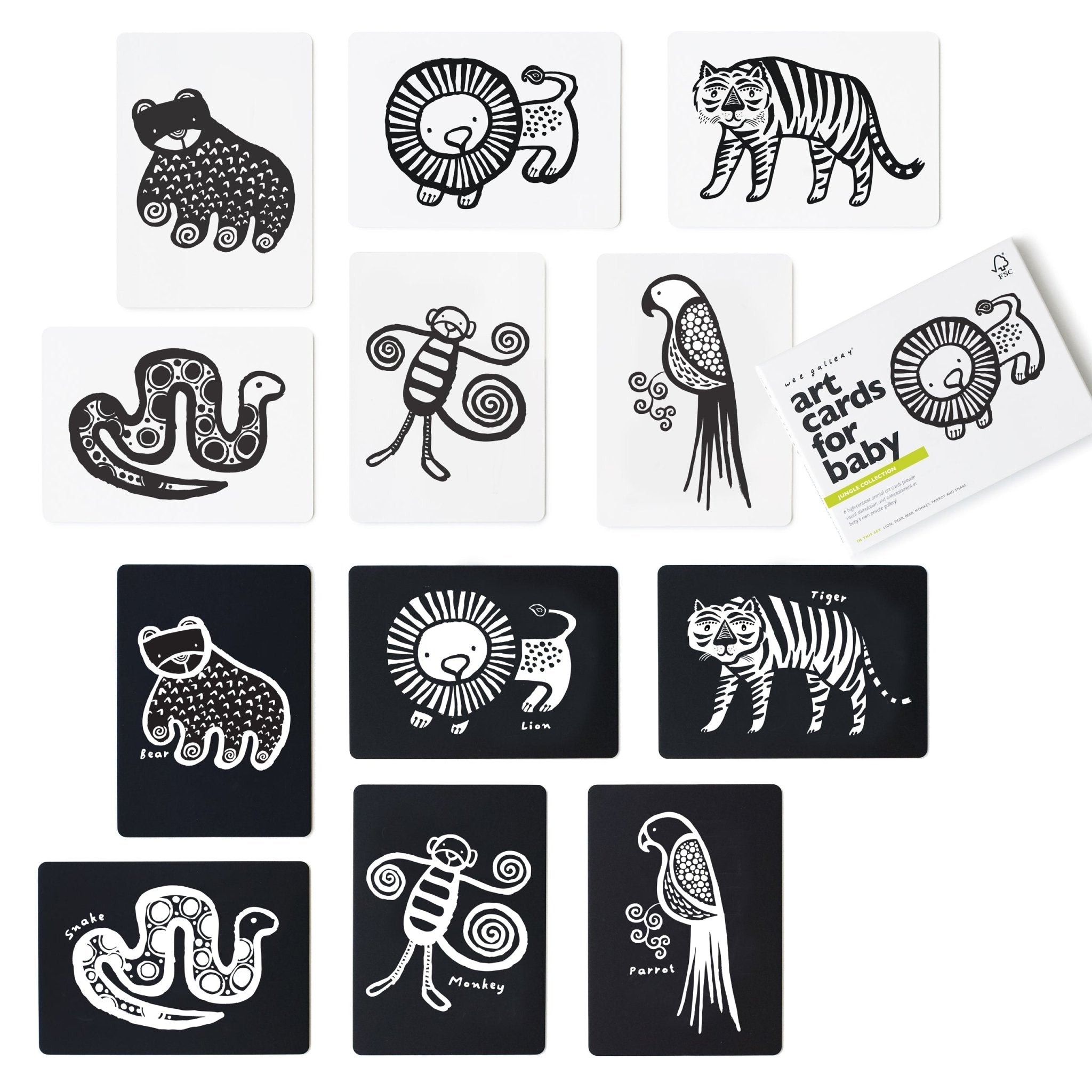 Art Cards For Baby - Jungle Collection