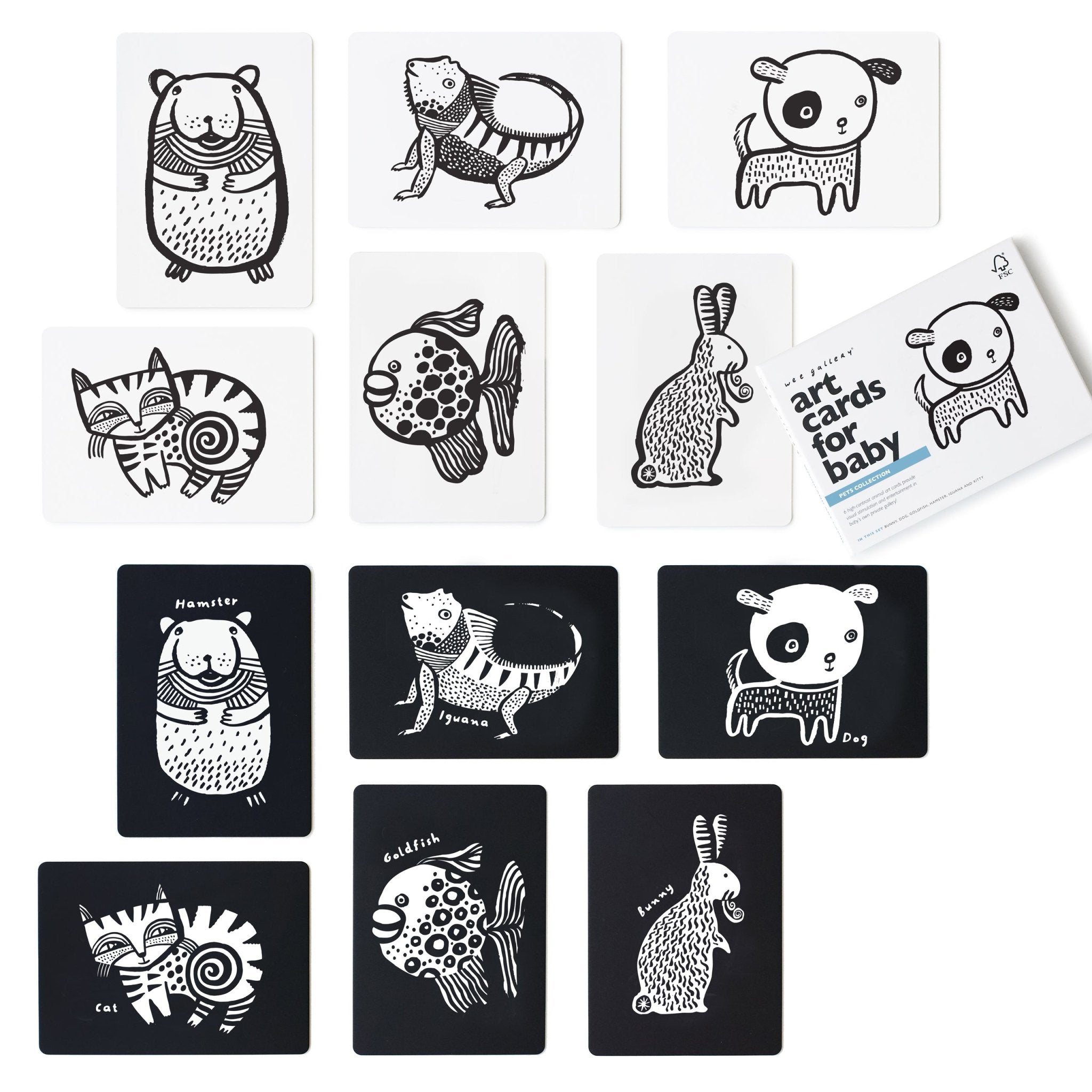 Art Cards For Baby - Pets Collection