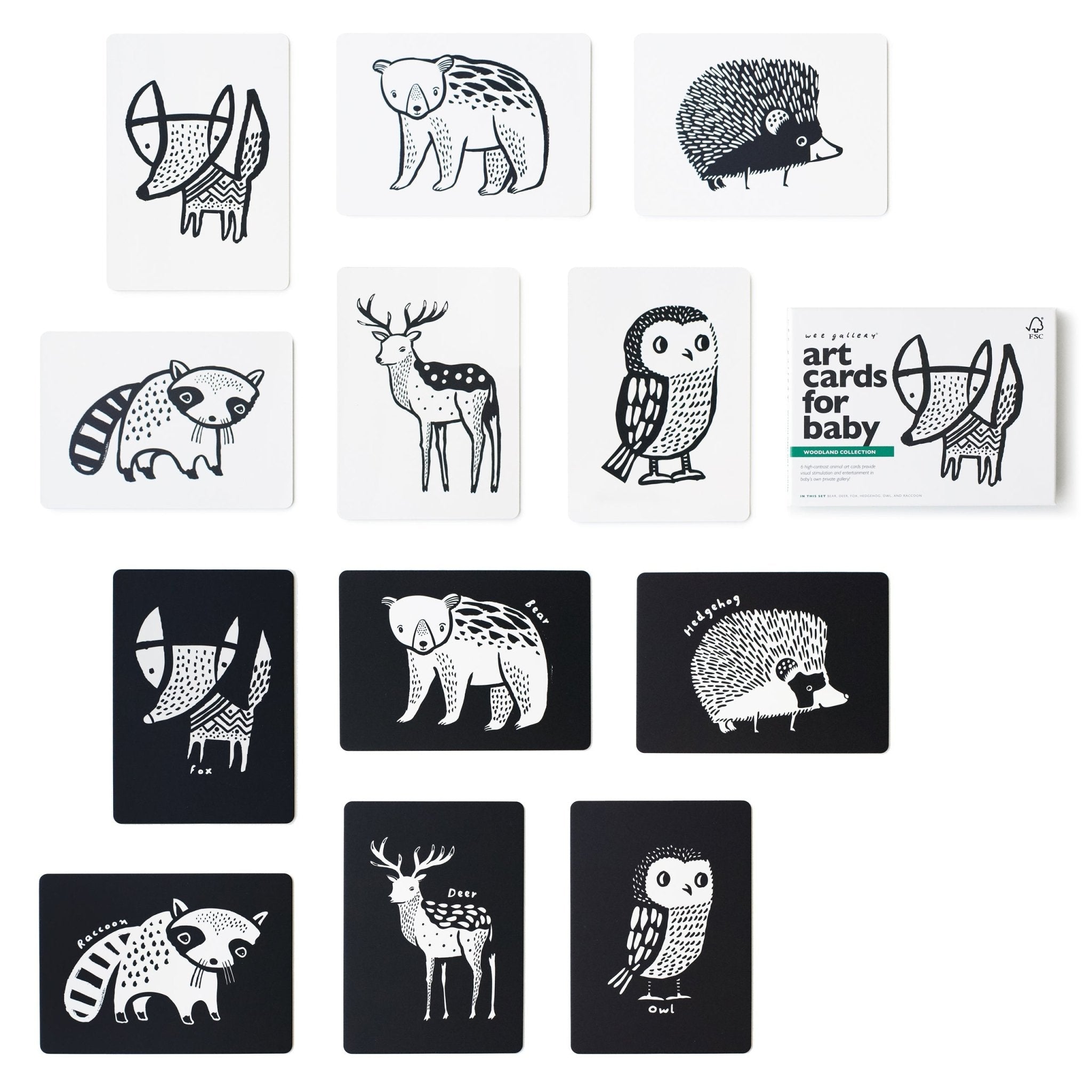 Art Cards For Baby - Woodland Collection