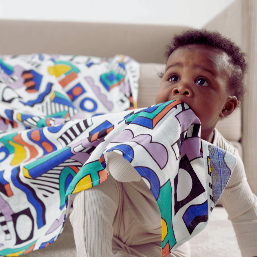 Etta Loves X Walala Studio 'shapes' Muslin - For 5+ Month Old Babies