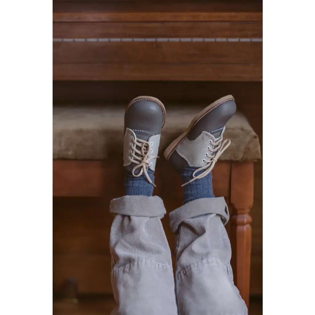 Artie Saddle - Dark Grey/dove Grey