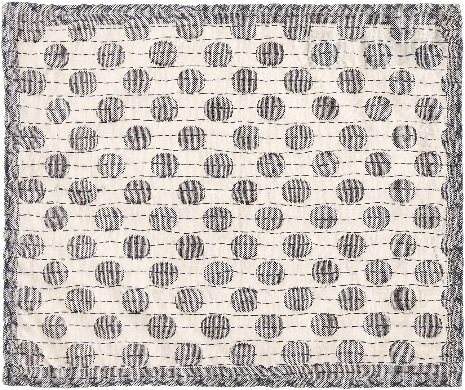 Artisan Hand Loomed Placemat - Gray Dots - 14" X 19"- Set Of 4