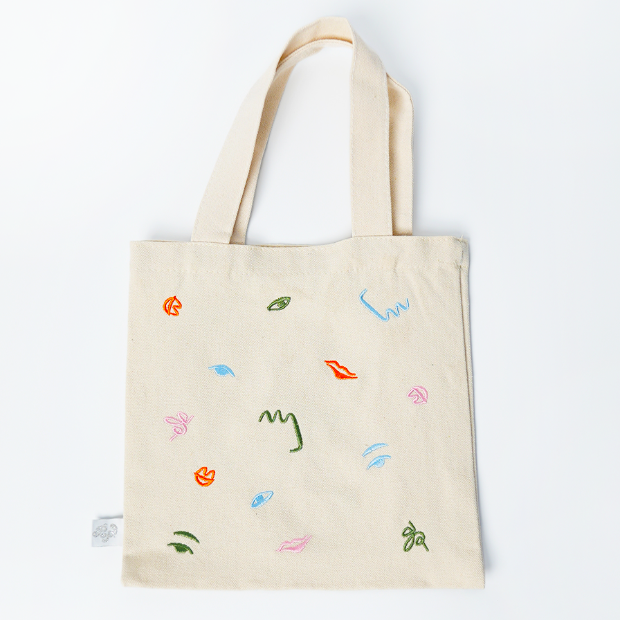 Mini Tote Bag (art Party Theme)