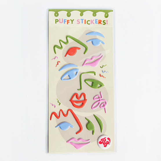 Art Party Puffy Stickers - 10 Pack