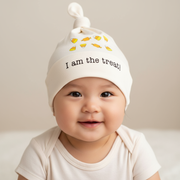 Halloween I Am The Treat Candy Corn Baby Hat