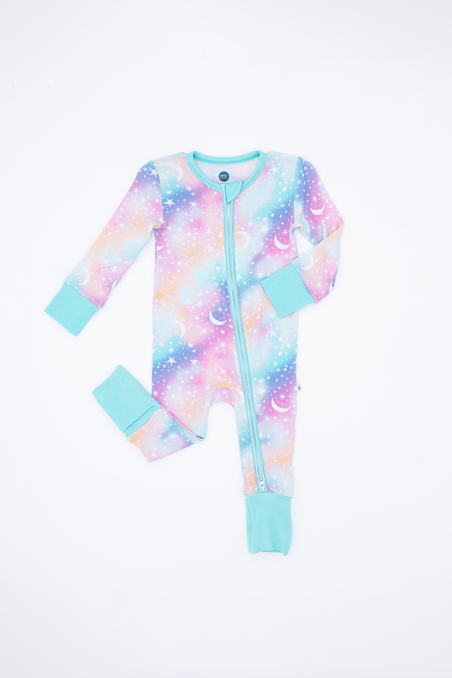 Bamboo One Piece Zip Pajama - Astra Ombre Stars