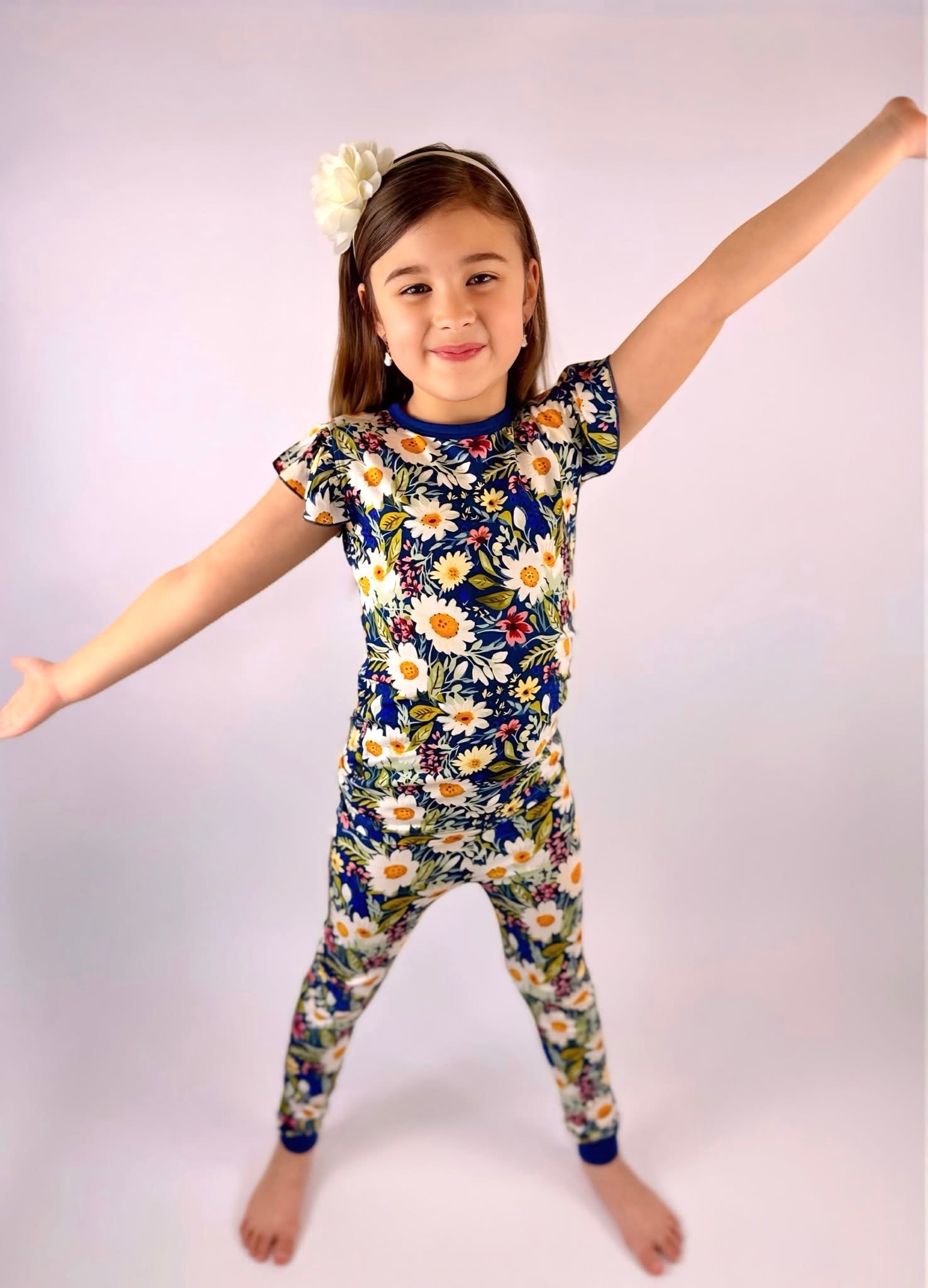 Daisy Blue Pajama Set