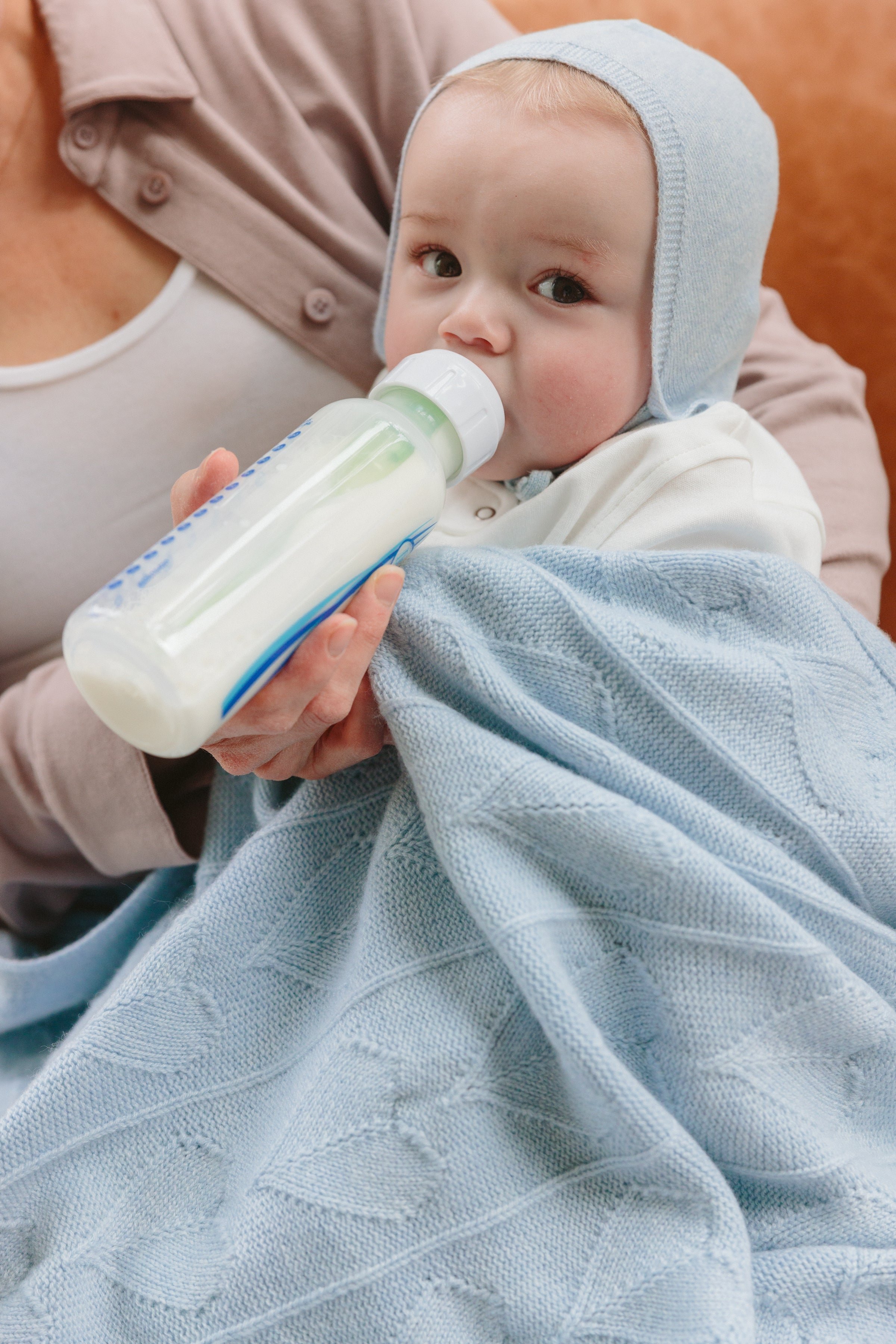 Baby Bonnet + Socks Gift Set - Hydrangea