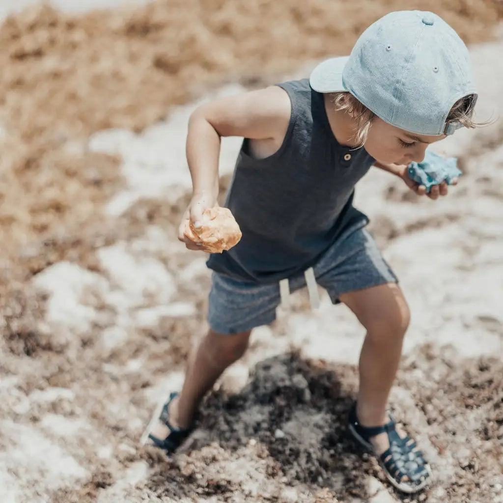Audrey Fisherman Sandal - Navy