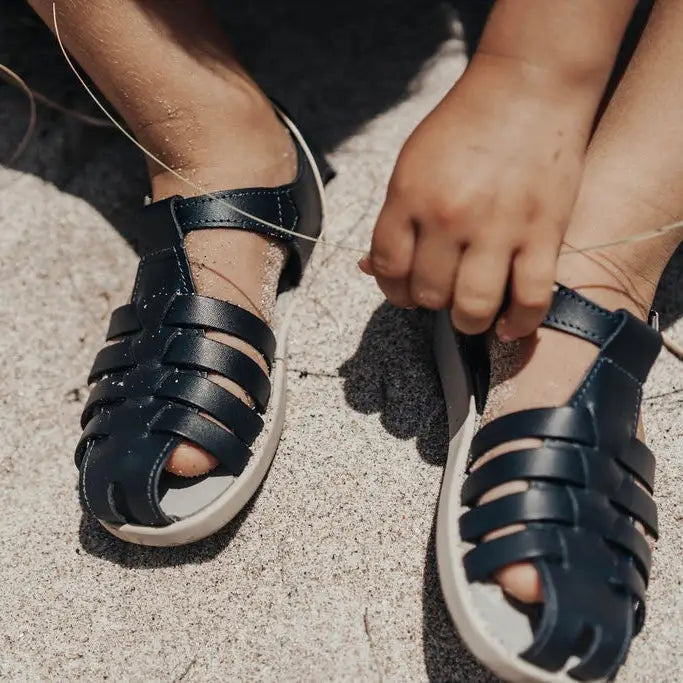 Audrey Fisherman Sandal - Navy