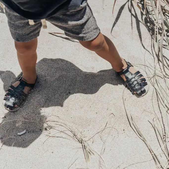 Audrey Fisherman Sandal - Navy