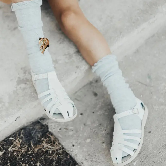 Audrey Fisherman Sandal - White