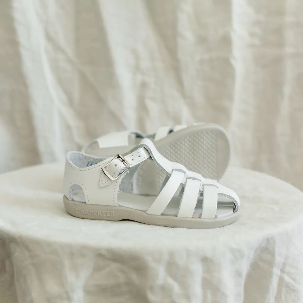 Audrey Fisherman Sandal - White
