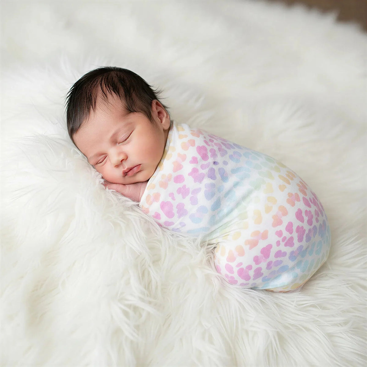 Rainbow Leopard Swaddle