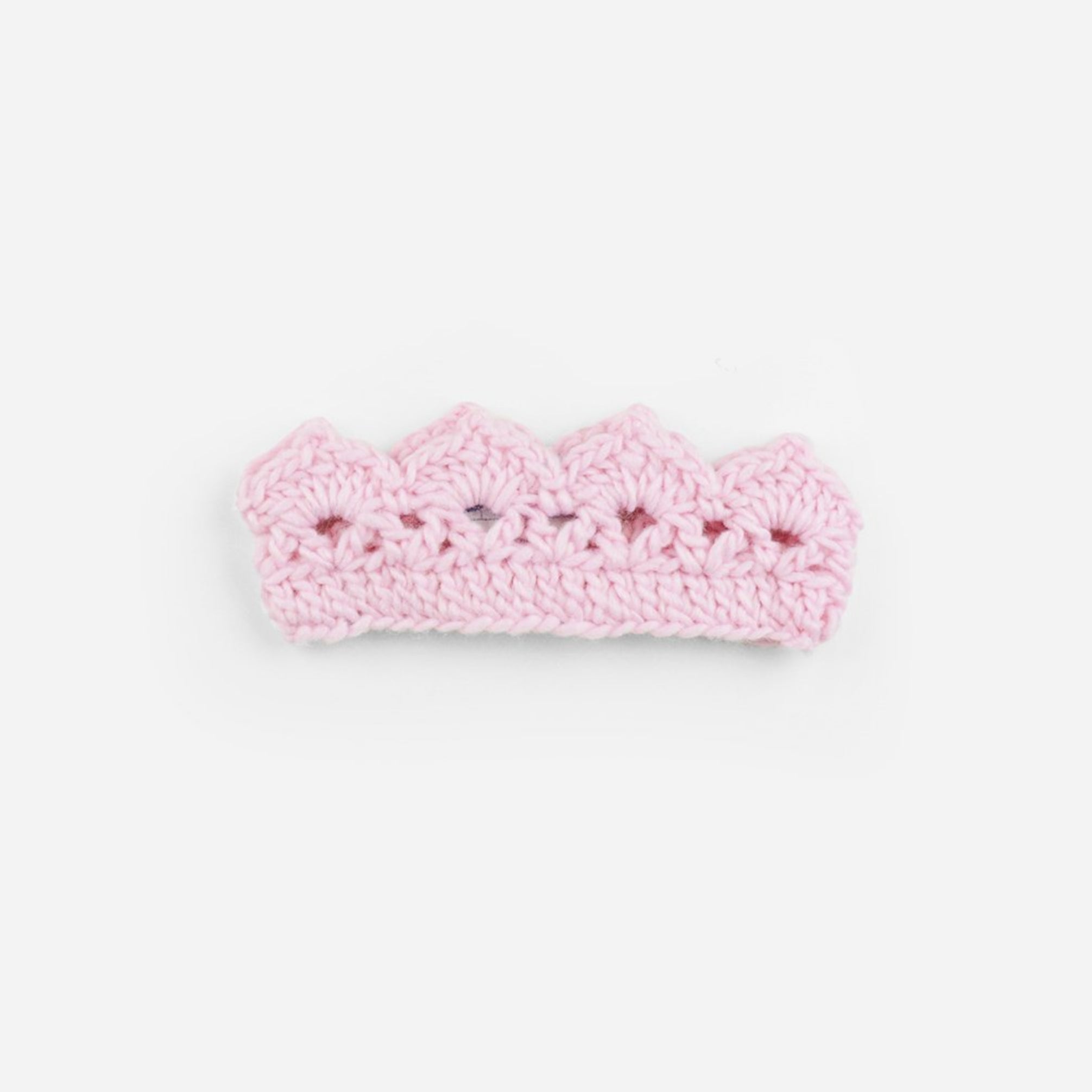 Avery Hand-crochet Crown, Pink