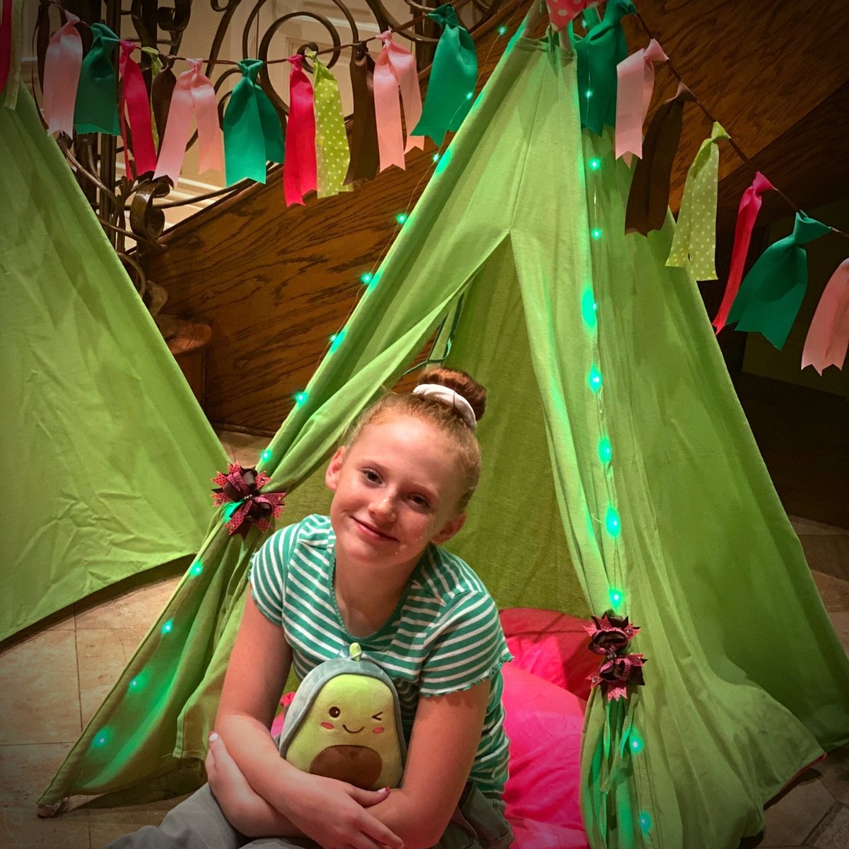 Kids Avocado Teepee Tent Gift Set