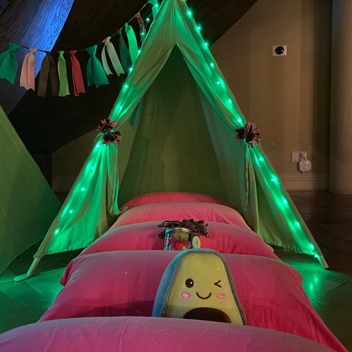 Kids Avocado Teepee Tent Gift Set