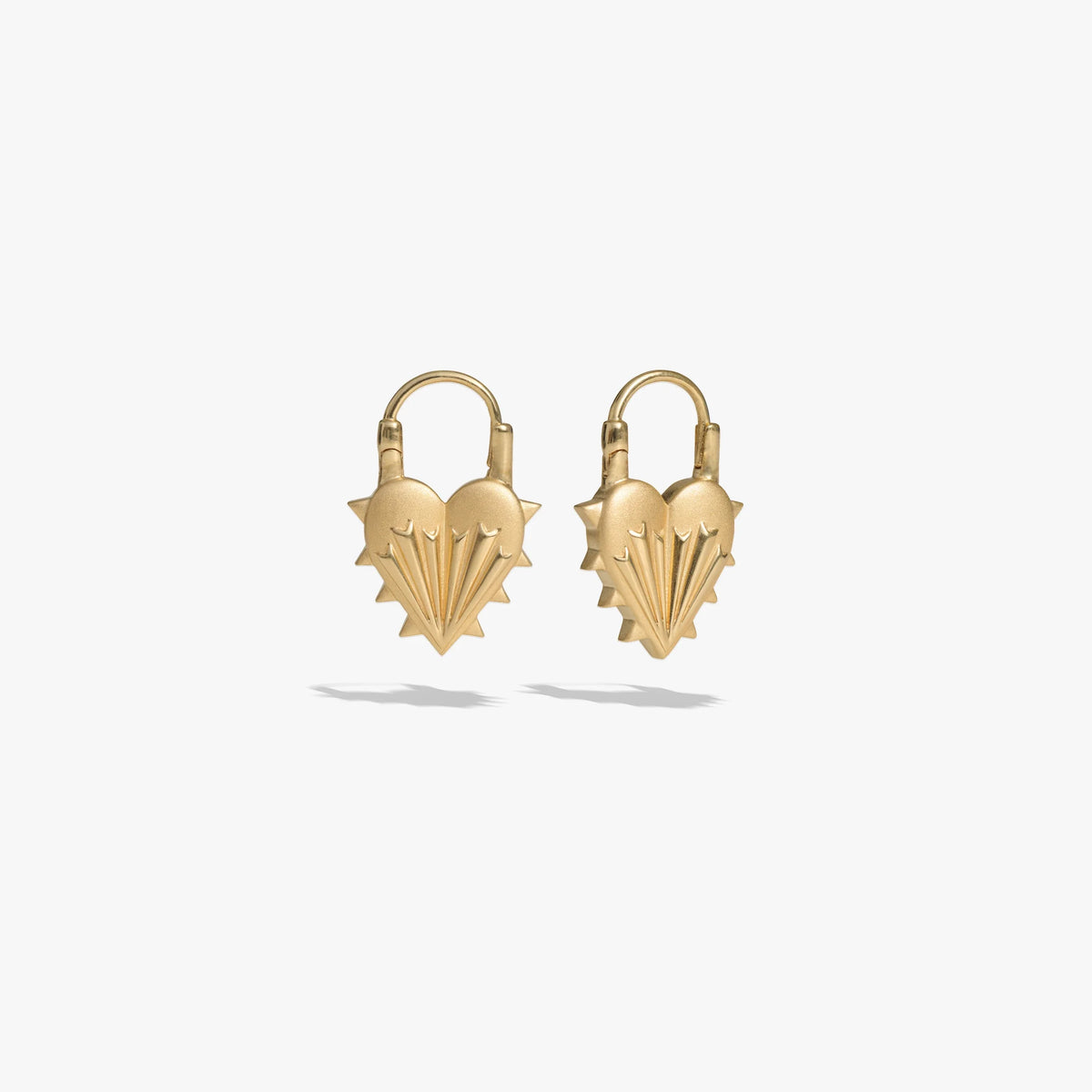 Spiked Heart Earrings
