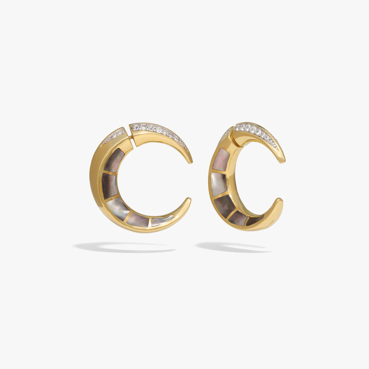Crescent Moon Statement Earrings
