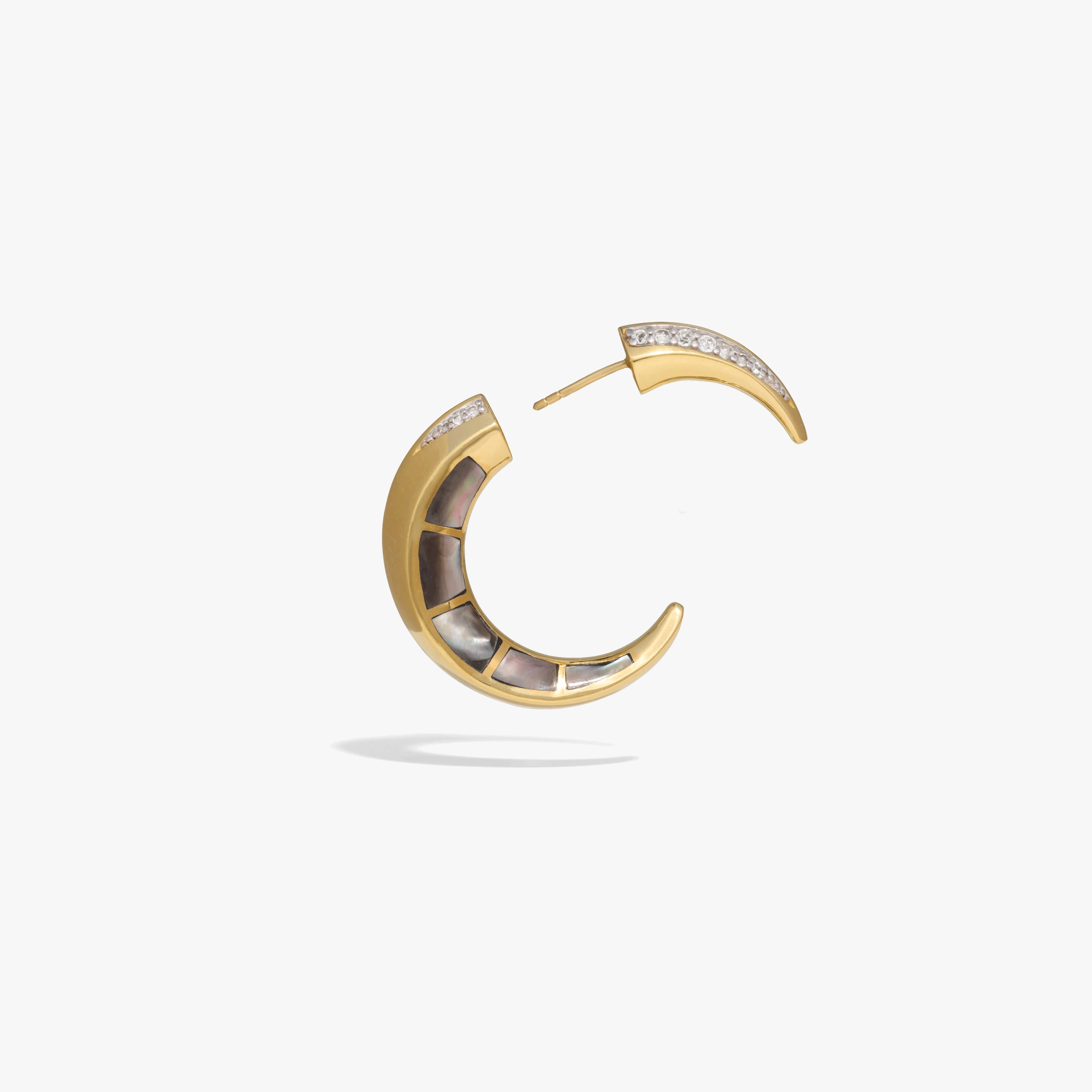 Crescent Moon Statement Earrings