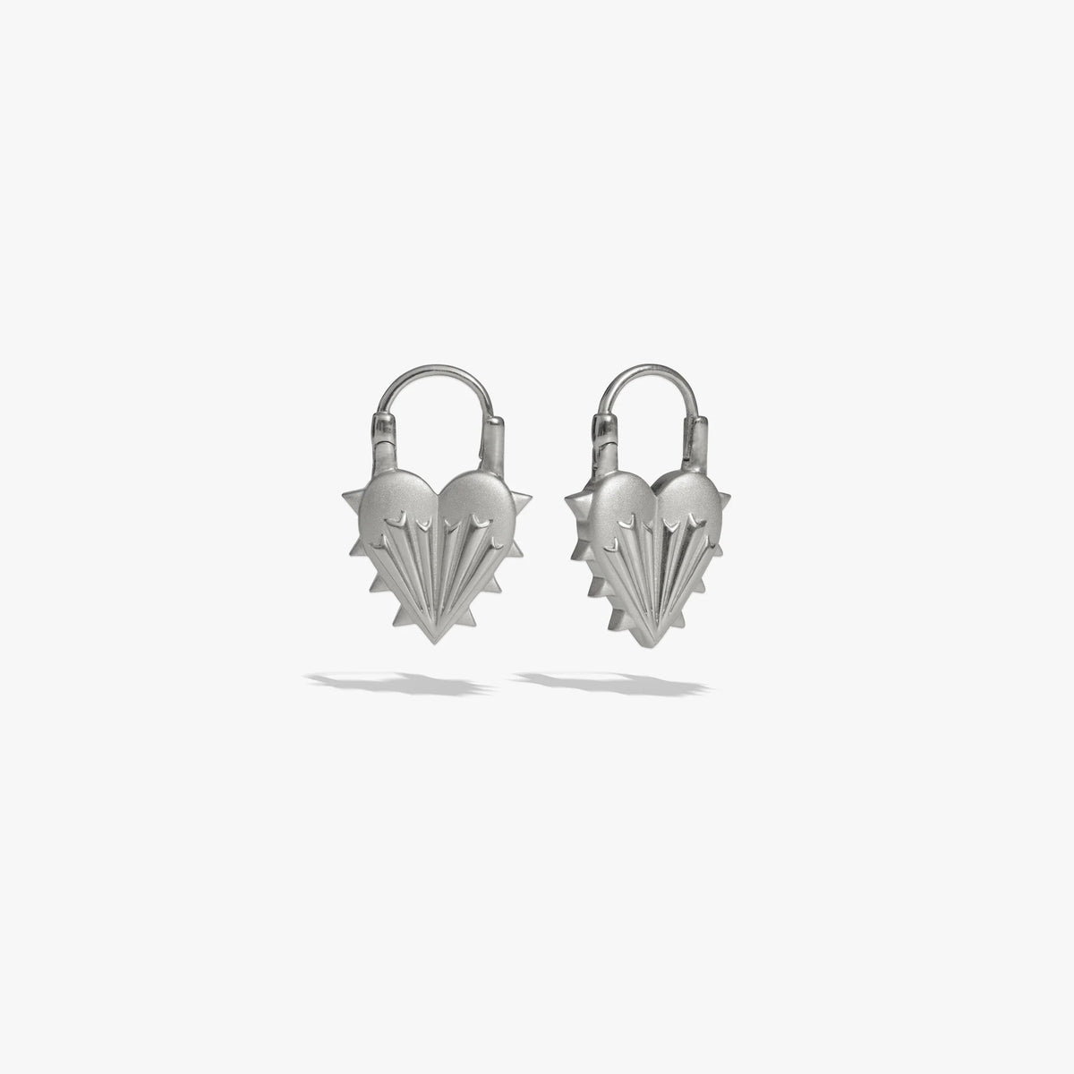 Spiked Heart Earrings