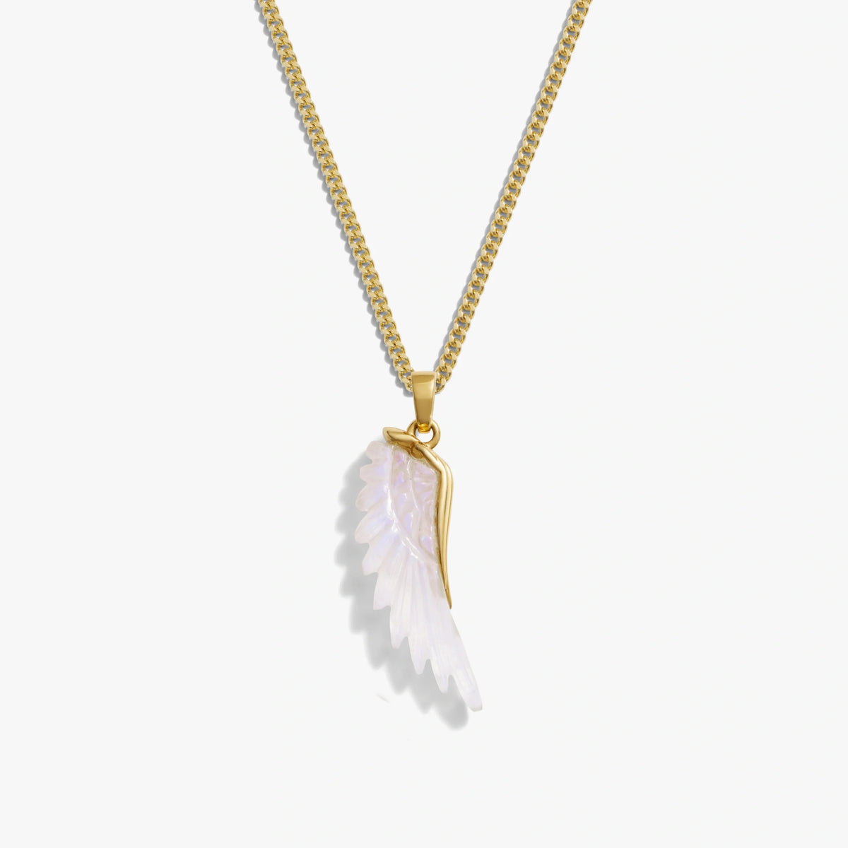 Carved Wing Necklace