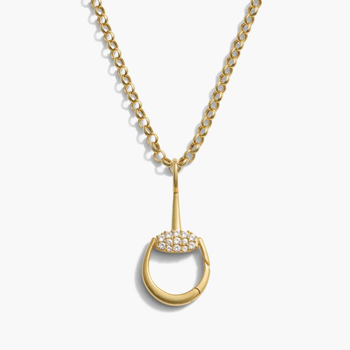 Horsebit Charm Link Necklace