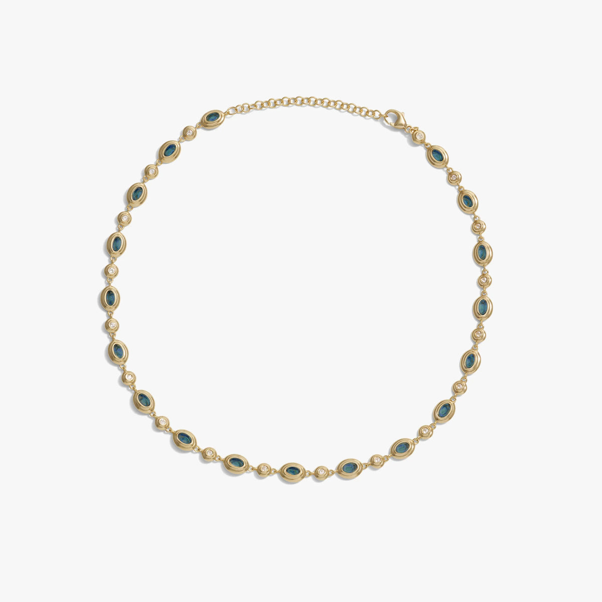 Gemstone Tennis Necklace