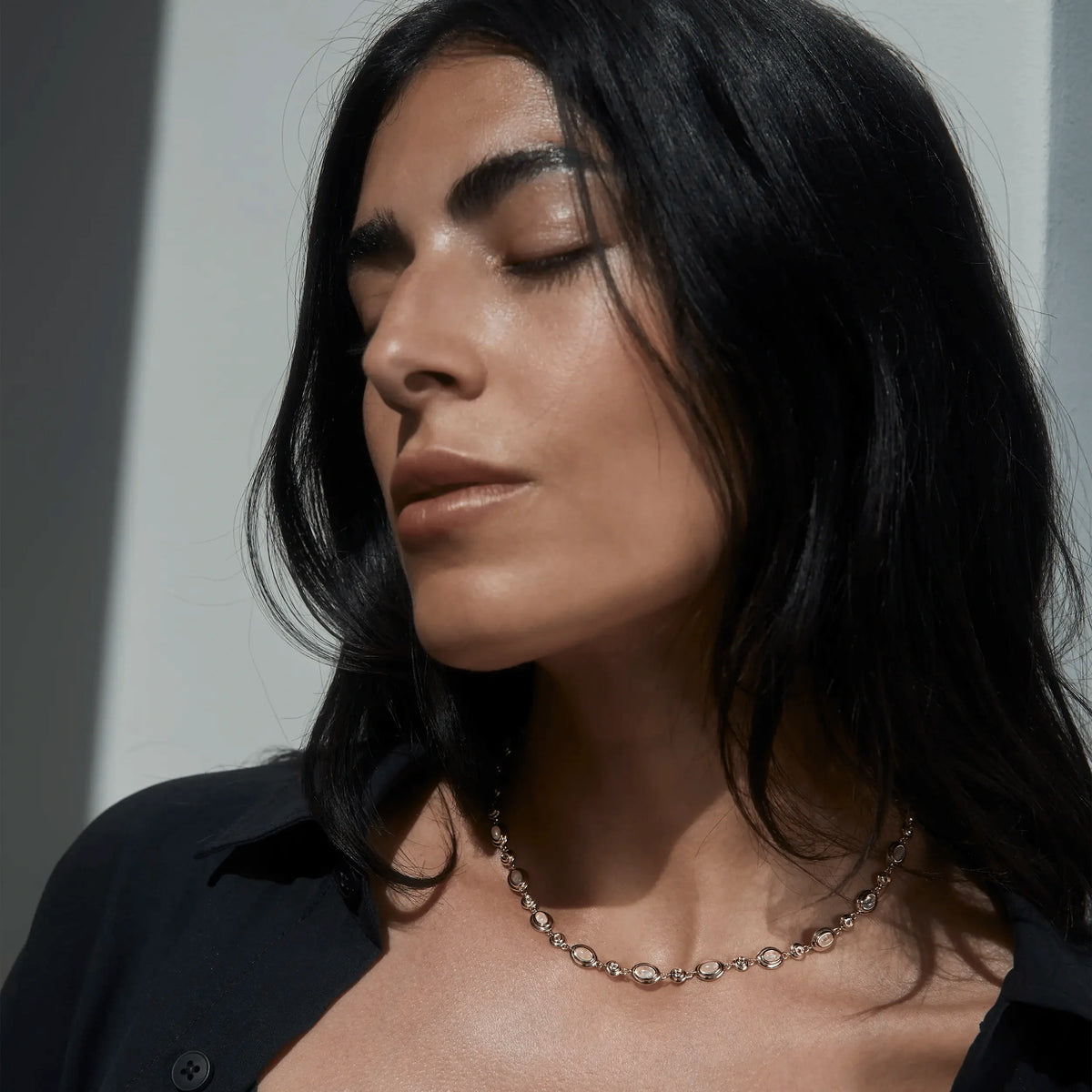 Gemstone Tennis Necklace