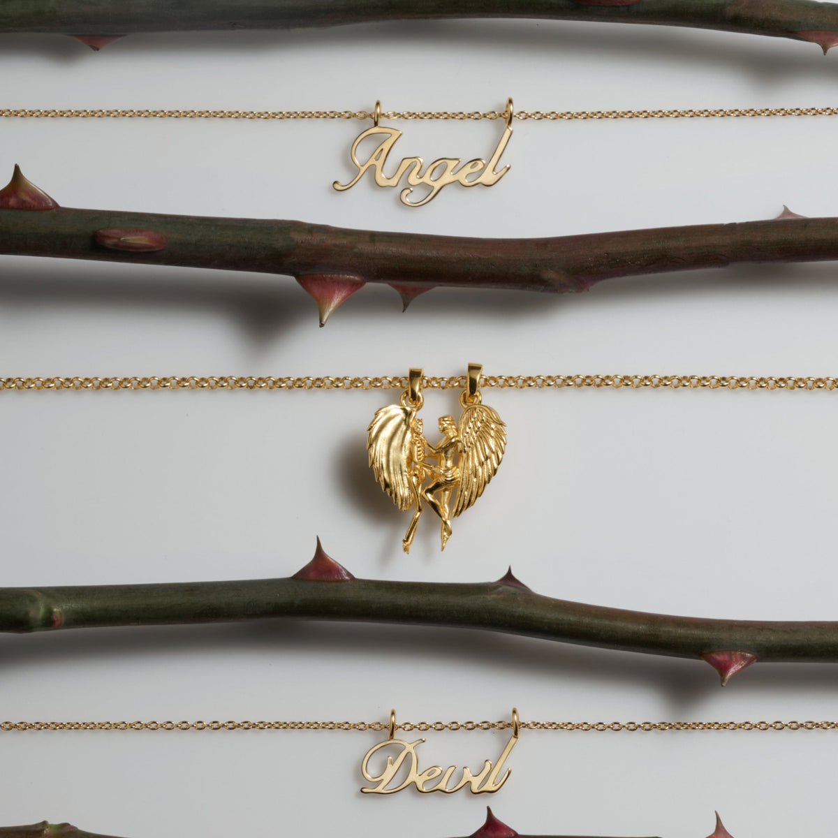 Angel To My Devil Necklace Set