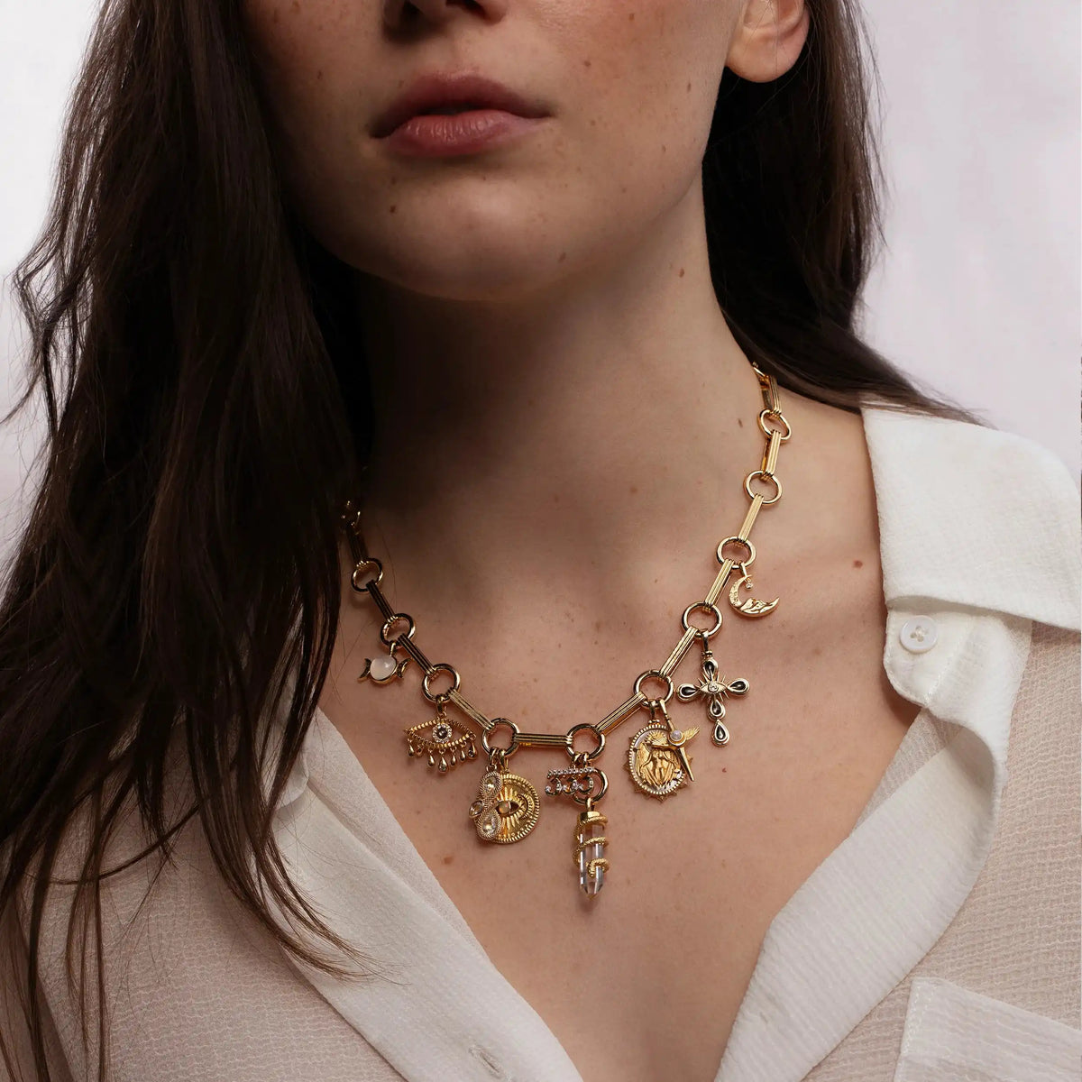 Bar Charm Collector Necklace